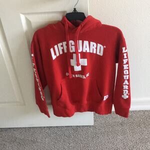 Outer Banks OBX NC Lifeguard crop hoodie size small